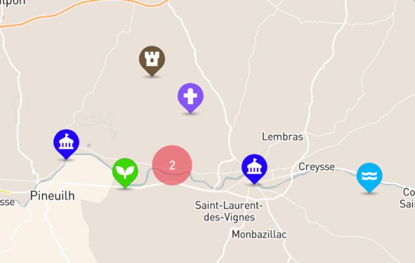 Localisation des cartes postales annotées