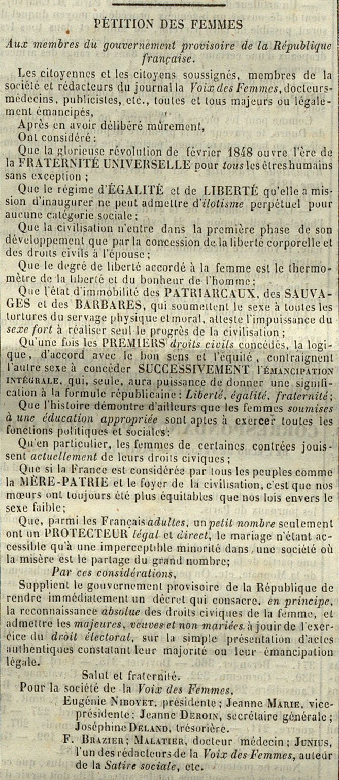 Écho de Vésone, 30 avril 1848. PRE 417
