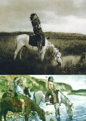 Exposition "Indiens d'Amérique - des photographies d'E.S. Curtis à la bande dessinée (Trouillard, Murat, Toppi, Serpieri)"