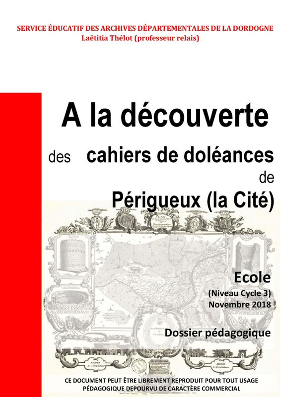À la découverte des cahiers de doléances de Périgueux (La Cité)