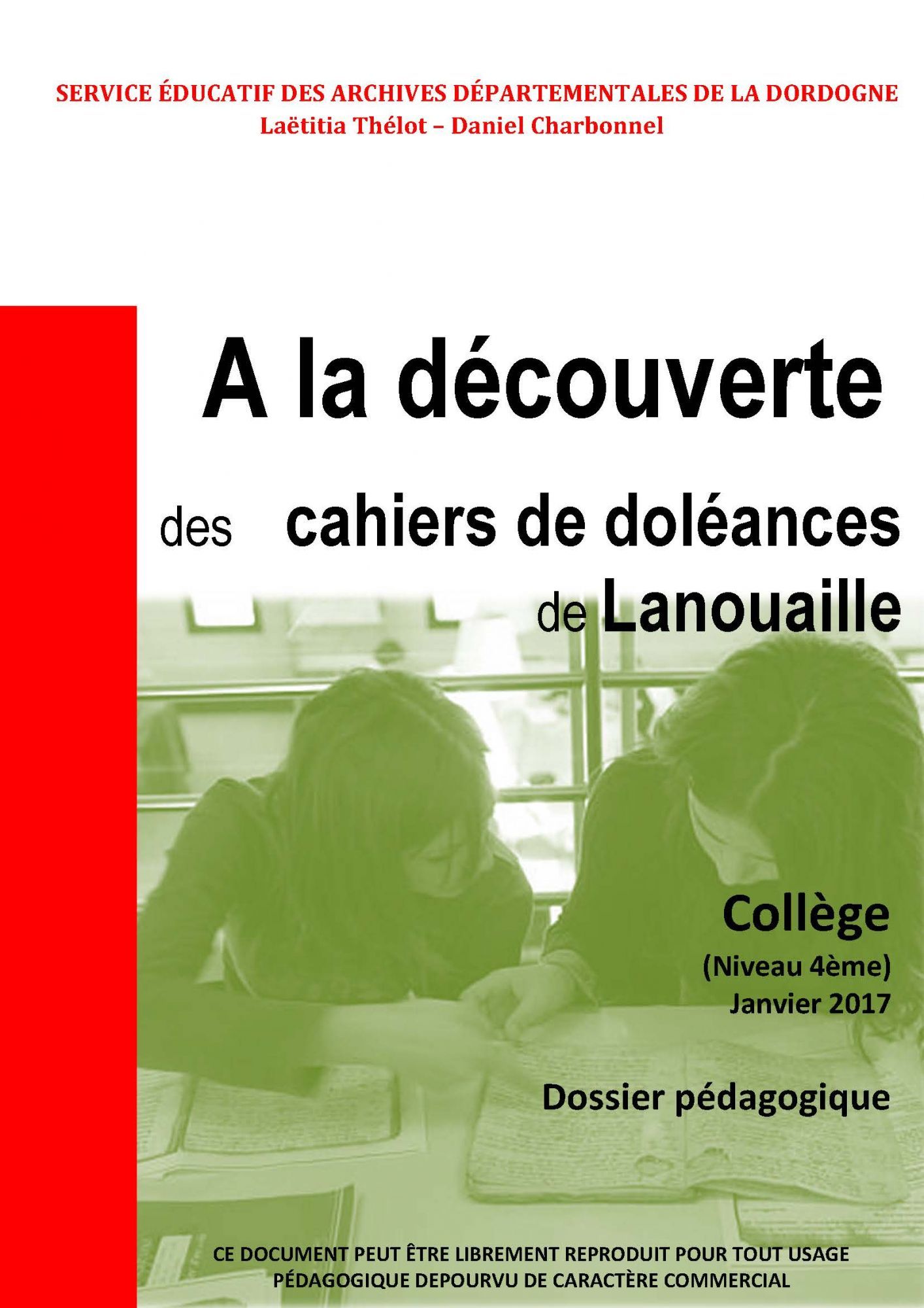 À la découverte des cahiers de doléances de Lanouaille