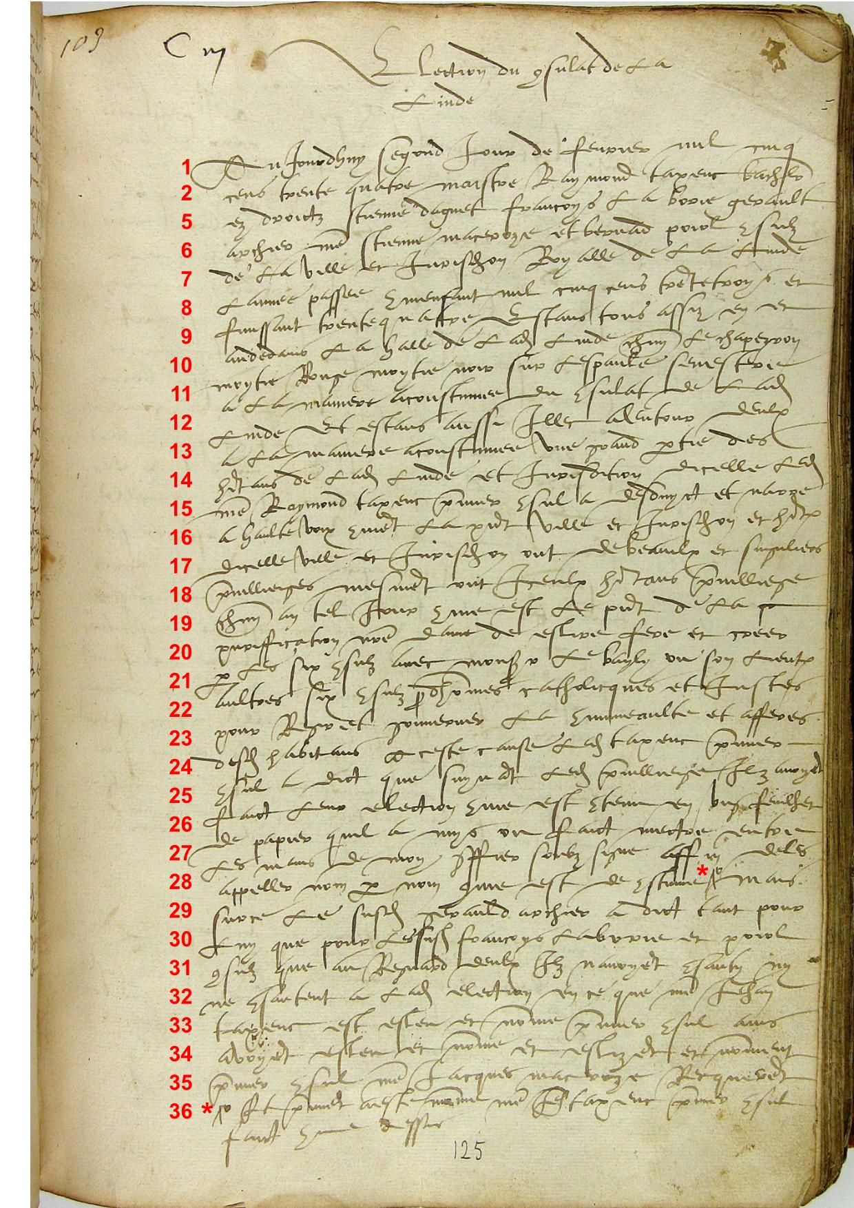 Election des consuls de Lalinde, 1535 (1)