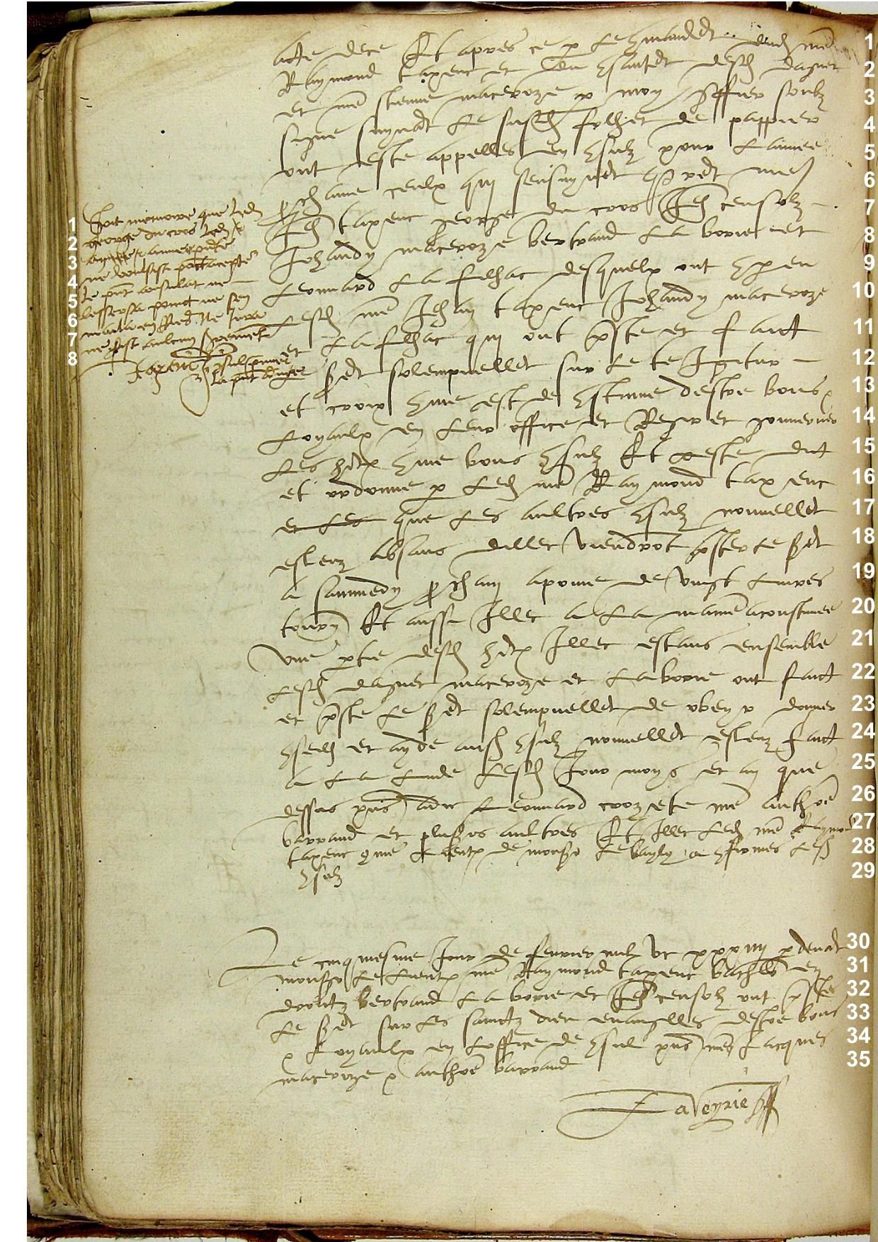 Election des consuls de Lalinde, 1535 (2)