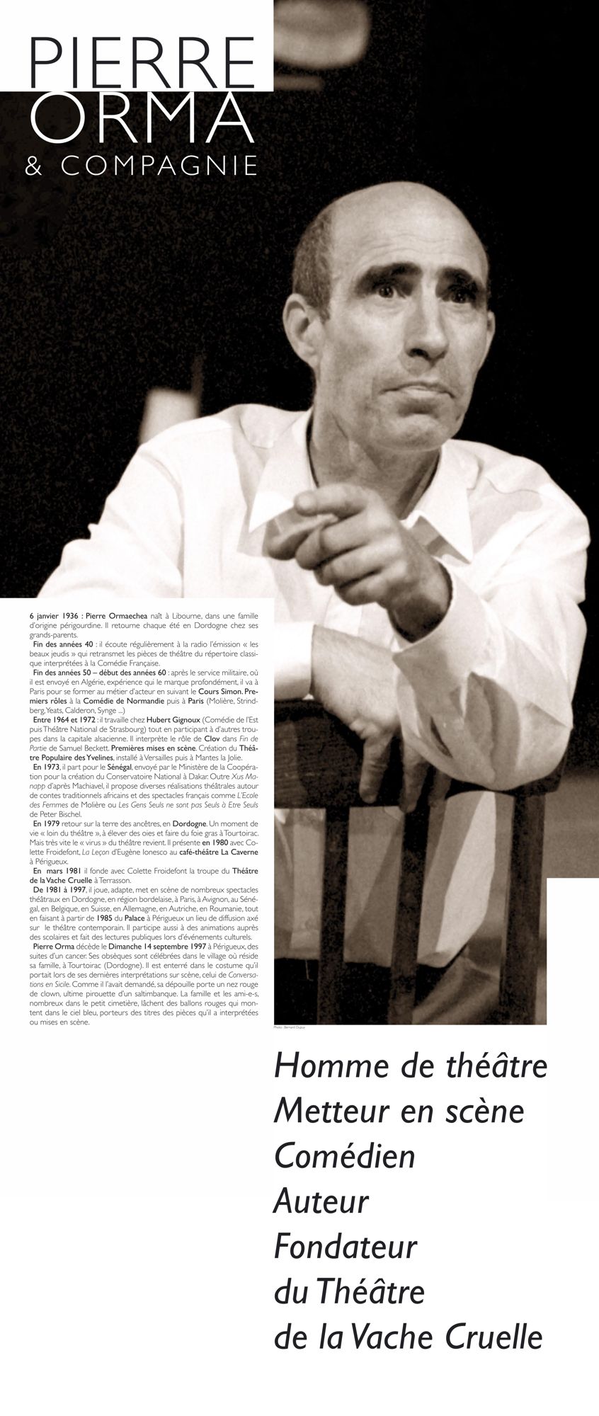 Biographie de Pierre Orma