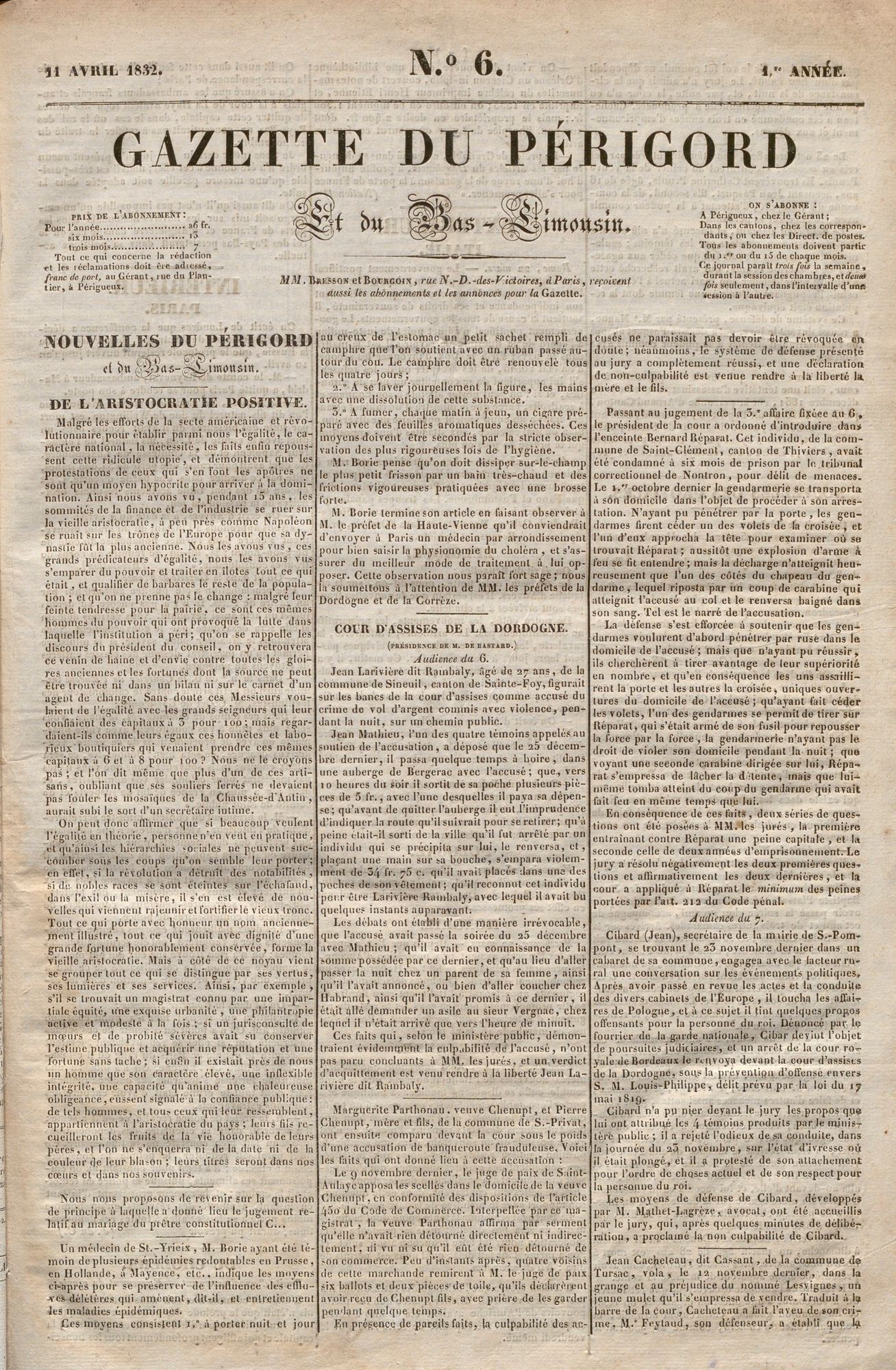 La Gazette du Périgord et du Bas Limousin