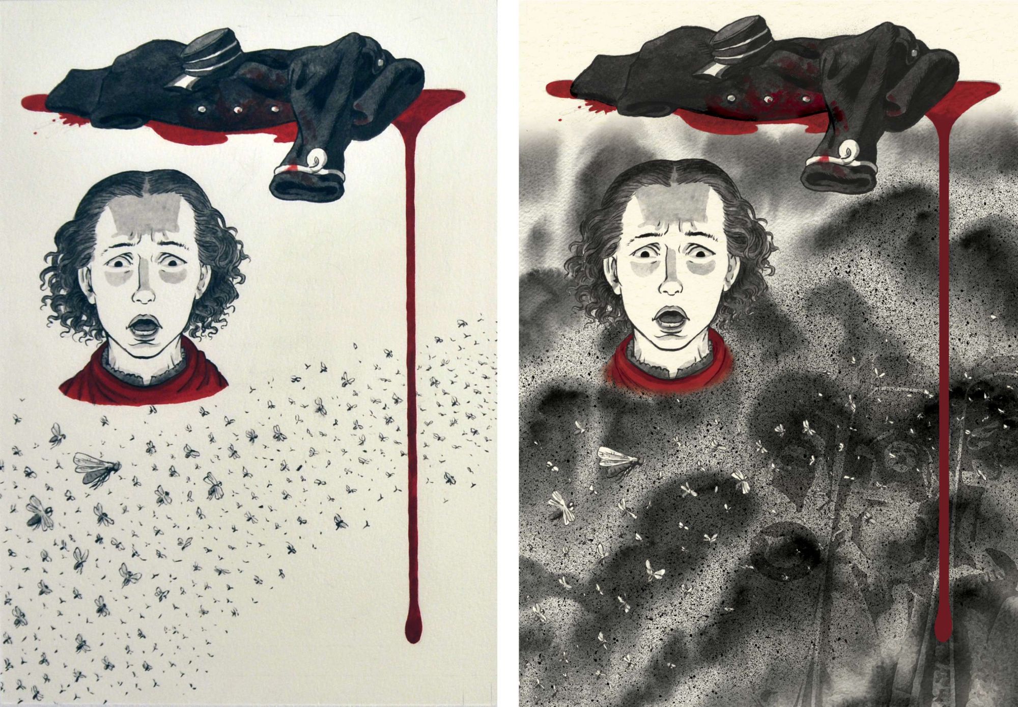 Louise Michel, La Vierge Rouge (page 62. Planche originale et page publiée.)